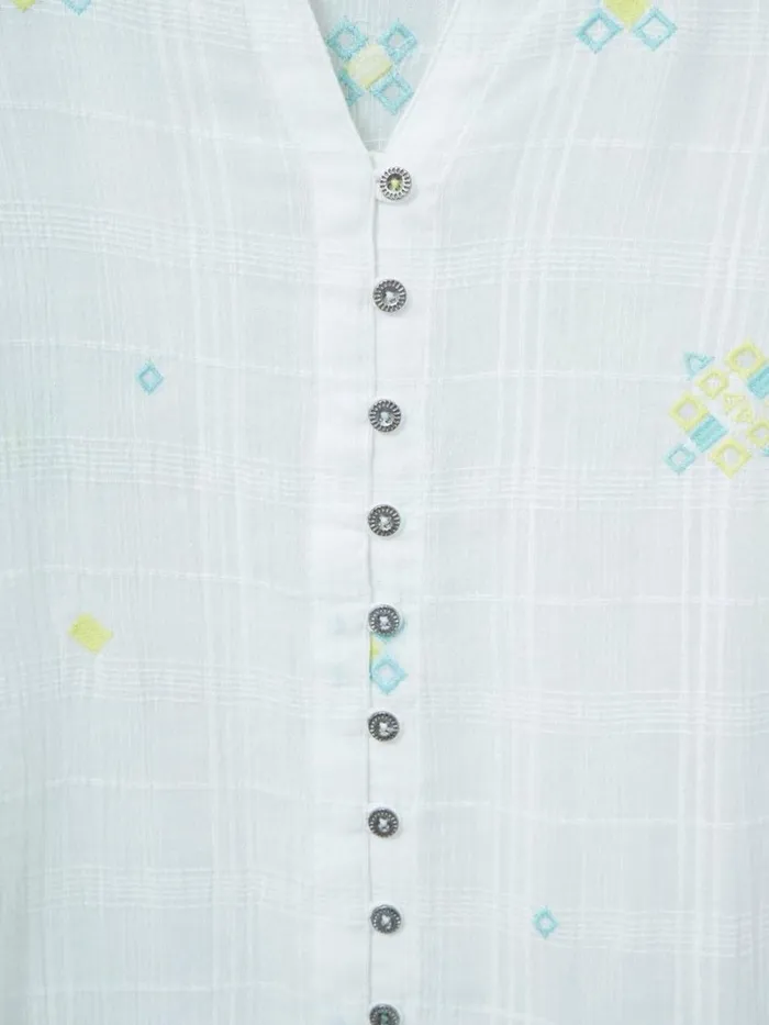 White Stuff SHIRTS and BLOUSES Kate Embroidered Cotton Shirt Pale Ivory 8211 Women White Stuff SHIRTS and BLOUSES Kate Embroidered Cotton Shirt Pale Ivory 8211 Women
