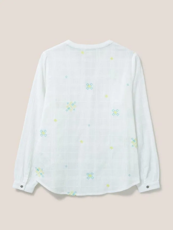 White Stuff SHIRTS and BLOUSES Kate Embroidered Cotton Shirt Pale Ivory 8211 Women White Stuff SHIRTS and BLOUSES Kate Embroidered Cotton Shirt Pale Ivory 8211 Women