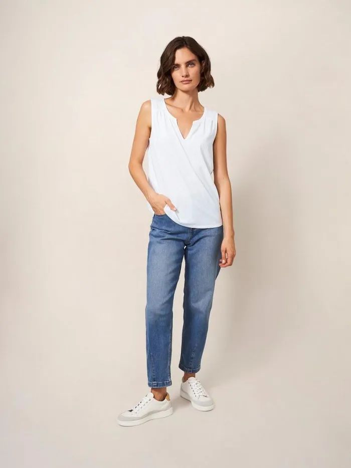 White Stuff SHIRTS and BLOUSES LAILA VEST Brilliant White 8211 Women