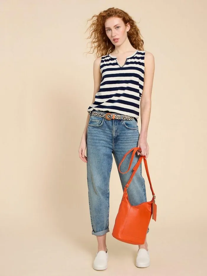 White Stuff SHIRTS and BLOUSES LAILA VEST Navy Multi 8211 Women