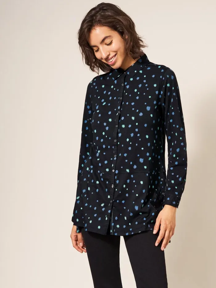 White Stuff SHIRTS and BLOUSES LOTTIE LONGLINE Teal Multi 8211 Women White Stuff SHIRTS and BLOUSES LOTTIE LONGLINE Teal Multi 8211 Women