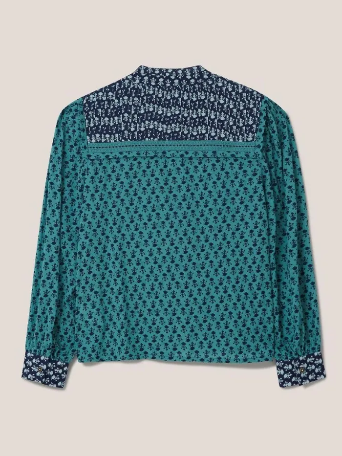 White Stuff SHIRTS and BLOUSES Mabel Mixed Print Shirt Teal Multi 8211 Women White Stuff SHIRTS and BLOUSES Mabel Mixed Print Shirt Teal Multi 8211 Women