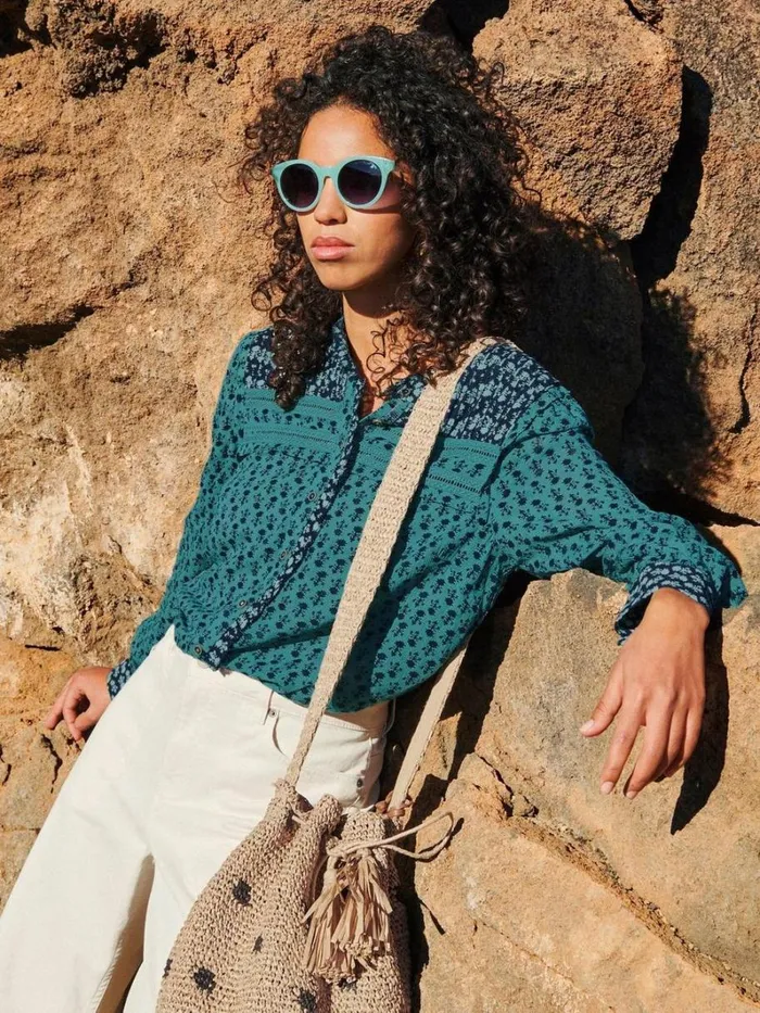 White Stuff SHIRTS and BLOUSES Mabel Mixed Print Shirt Teal Multi 8211 Women White Stuff SHIRTS and BLOUSES Mabel Mixed Print Shirt Teal Multi 8211 Women