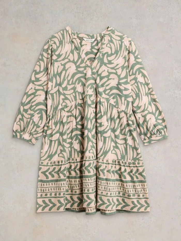 White Stuff SHIRTS and BLOUSES MARTA TIERED TUNIC Khaki Green 8211 Women White Stuff SHIRTS and BLOUSES MARTA TIERED TUNIC Khaki Green 8211 Women