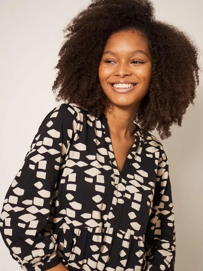 White Stuff SHIRTS and BLOUSES MARTA TUNIC Black Multi 8211 Women White Stuff SHIRTS and BLOUSES MARTA TUNIC Black Multi 8211 Women