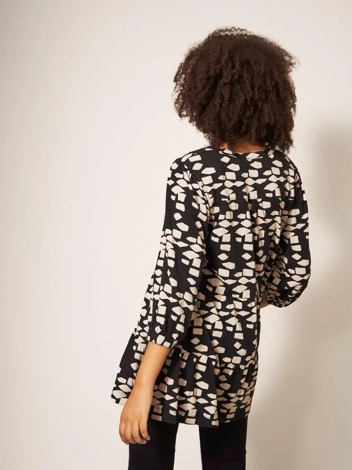 White Stuff SHIRTS and BLOUSES MARTA TUNIC Black Multi 8211 Women White Stuff SHIRTS and BLOUSES MARTA TUNIC Black Multi 8211 Women