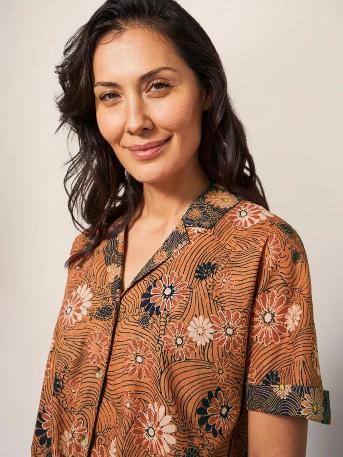 White Stuff SHIRTS and BLOUSES Paige Printed Top Orange Print 8211 Women White Stuff SHIRTS and BLOUSES Paige Printed Top Orange Print 8211 Women