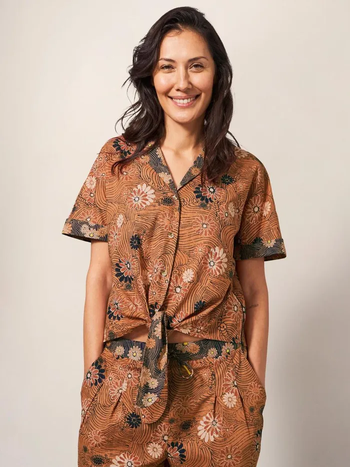 White Stuff SHIRTS and BLOUSES Paige Printed Top Orange Print 8211 Women White Stuff SHIRTS and BLOUSES Paige Printed Top Orange Print 8211 Women