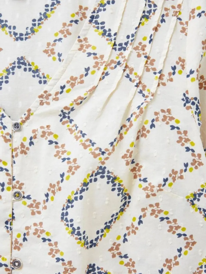 White Stuff SHIRTS and BLOUSES Rae Cotton Top Ivory Print 8211 Women White Stuff SHIRTS and BLOUSES Rae Cotton Top Ivory Print 8211 Women