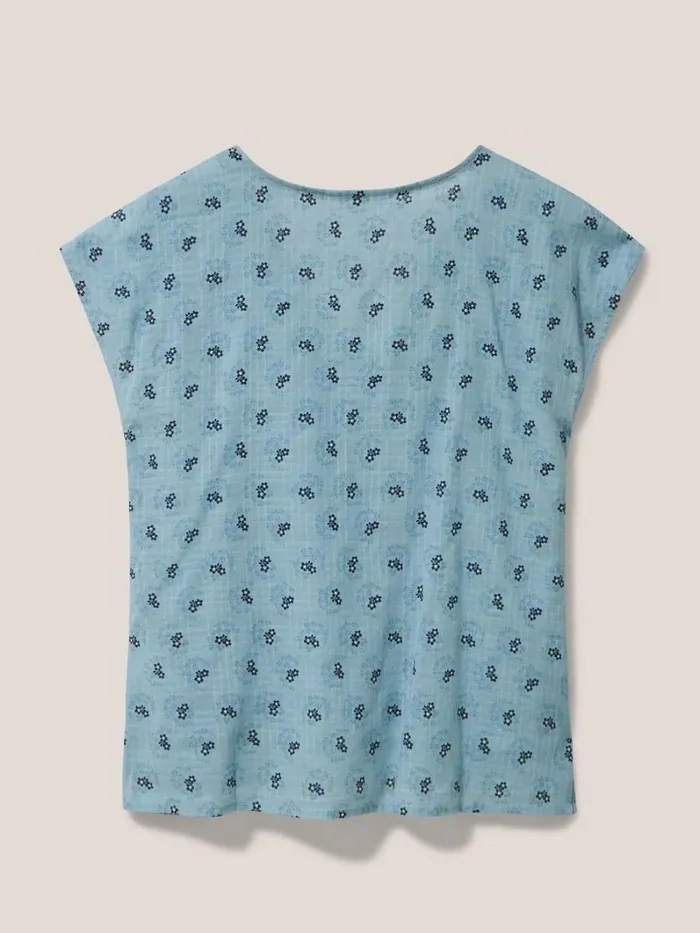White Stuff SHIRTS and BLOUSES Rae Organic Vest Cotton Teal Multi 8211 Women White Stuff SHIRTS and BLOUSES Rae Organic Vest Cotton Teal Multi 8211 Women