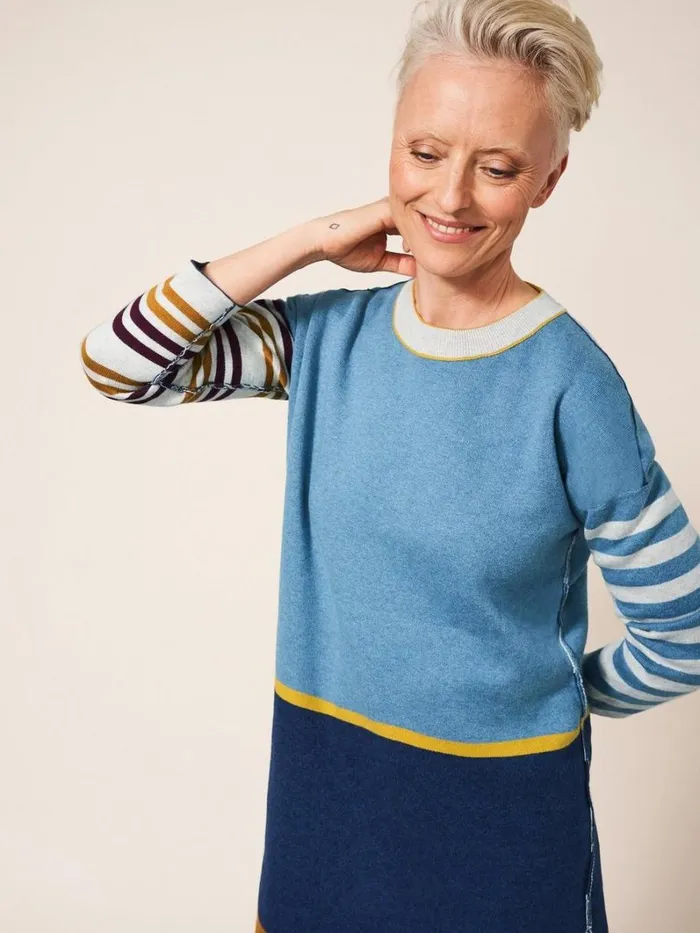White Stuff SHIRTS and BLOUSES Reversible Stripe Tunic Navy Multi 8211 Women White Stuff SHIRTS and BLOUSES Reversible Stripe Tunic Navy Multi 8211 Women