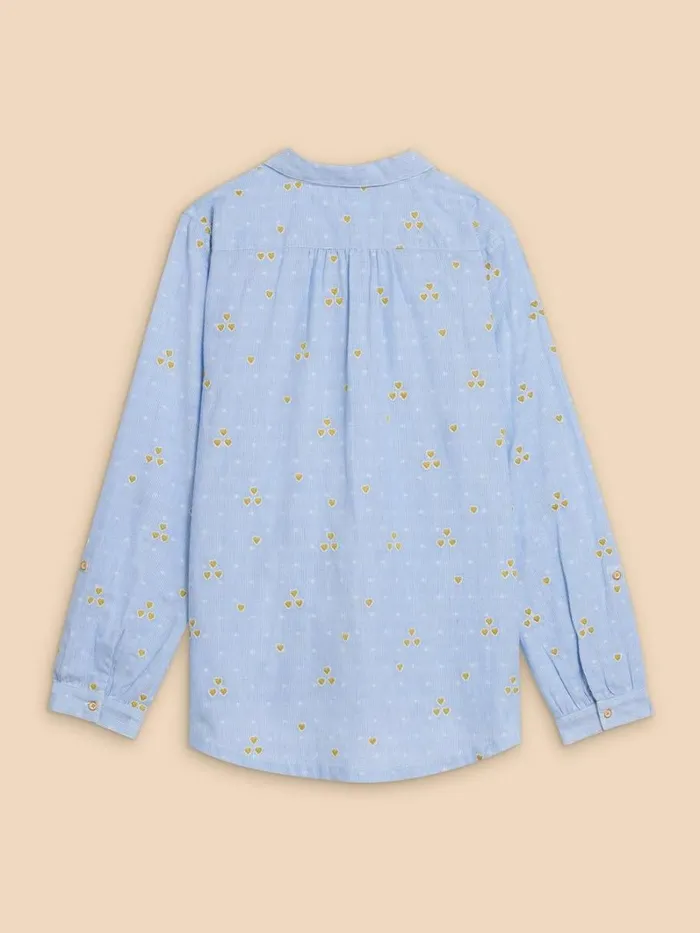White Stuff SHIRTS and BLOUSES Sophie Heart Embroidered Shirt Blue Multi 8211 Women White Stuff SHIRTS and BLOUSES Sophie Heart Embroidered Shirt Blue Multi 8211 Women