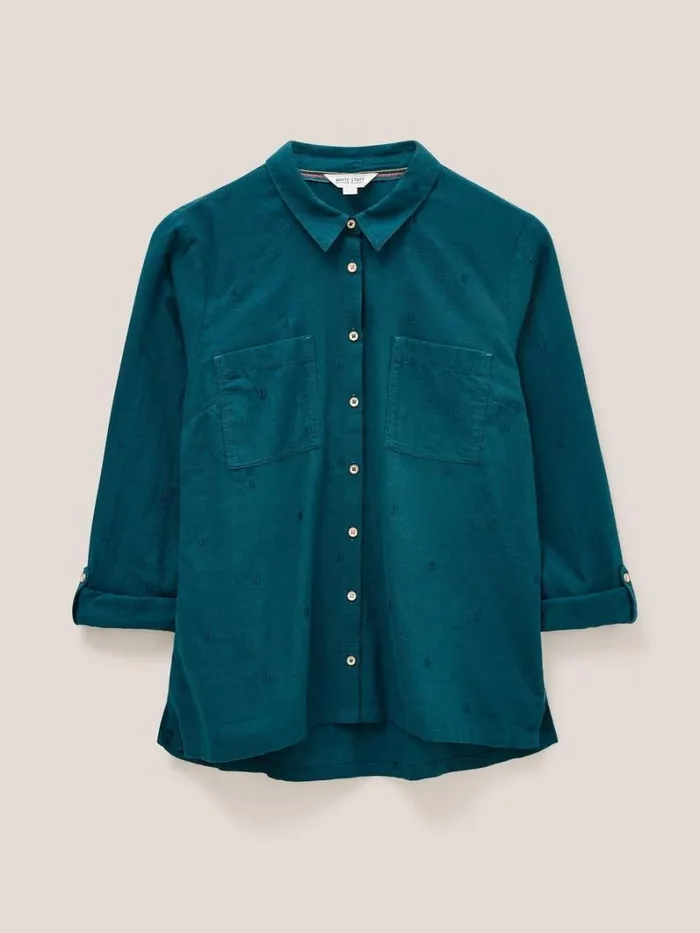 White Stuff SHIRTS and BLOUSES Sophie Organic Cotton Shirt Dk Teal 8211 Women White Stuff SHIRTS and BLOUSES Sophie Organic Cotton Shirt Dk Teal 8211 Women