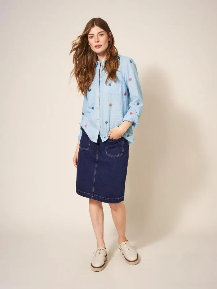 White Stuff SHIRTS and BLOUSES Sophie Shirt Blue Multi 8211 Women