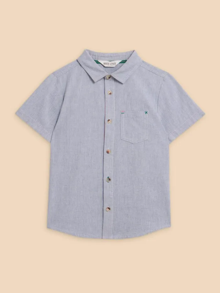 White Stuff SHIRTS Chambray SS Shirt Chambray Blue 8211 Kids White Stuff SHIRTS Chambray SS Shirt Chambray Blue 8211 Kids