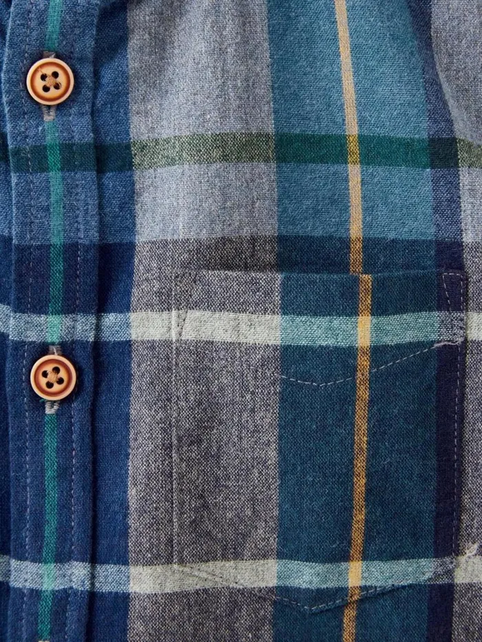 White Stuff SHIRTS Checked Flannel Shirt Blue Multi 8211 Kids