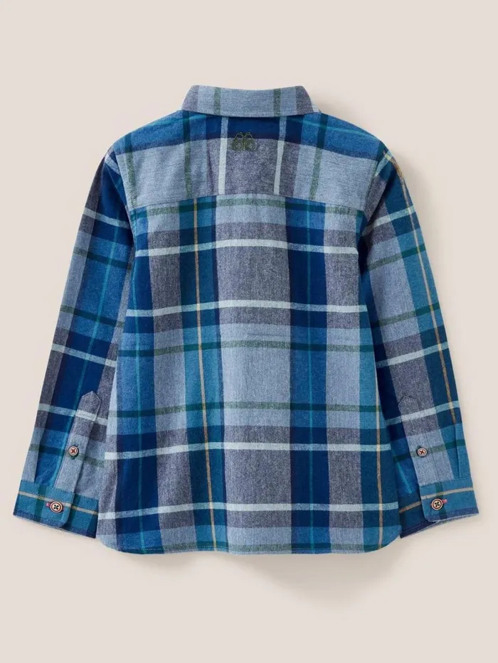 White Stuff SHIRTS Checked Flannel Shirt Blue Multi 8211 Kids White Stuff SHIRTS Checked Flannel Shirt Blue Multi 8211 Kids