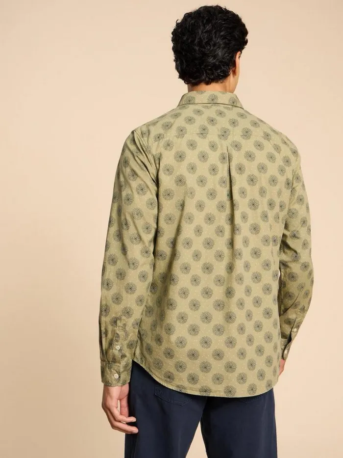 White Stuff SHIRTS Daisy Floral Printed Shirt Green Print 8211 Men White Stuff SHIRTS Daisy Floral Printed Shirt Green Print 8211 Men