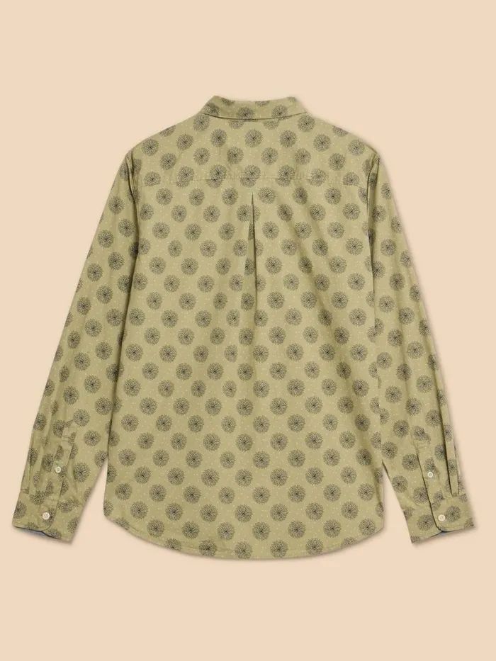 White Stuff SHIRTS Daisy Floral Printed Shirt Green Print 8211 Men White Stuff SHIRTS Daisy Floral Printed Shirt Green Print 8211 Men