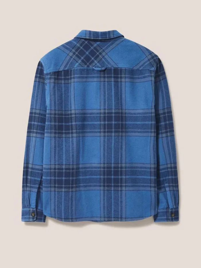 White Stuff SHIRTS Darwen Check Overshirt Deep Blue 8211 Men White Stuff SHIRTS Darwen Check Overshirt Deep Blue 8211 Men