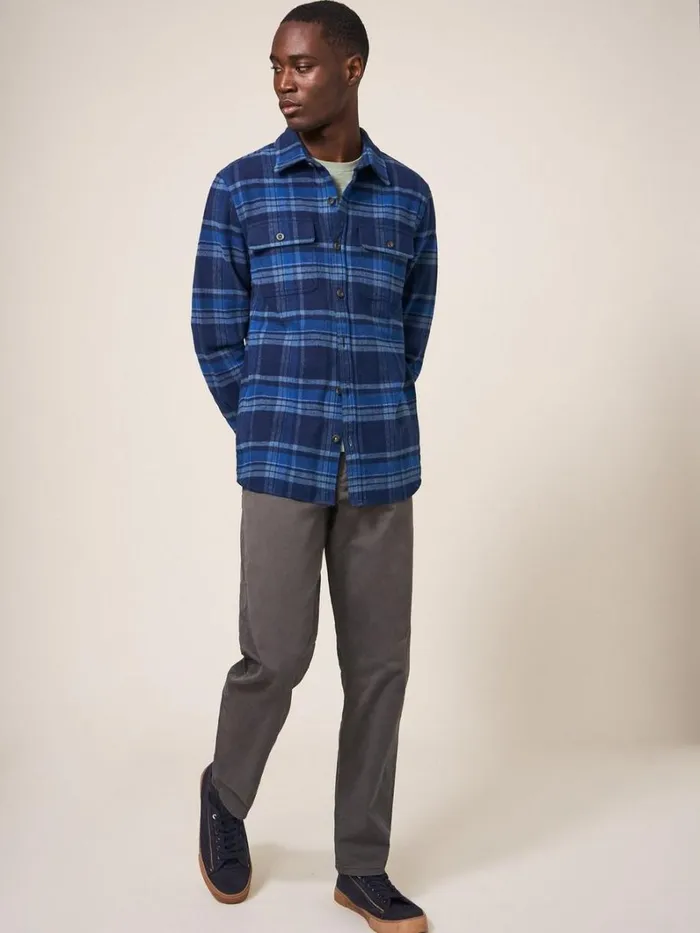 White Stuff SHIRTS Darwen Check Woven Overshirt Dark Navy 8211 Men White Stuff SHIRTS Darwen Check Woven Overshirt Dark Navy 8211 Men