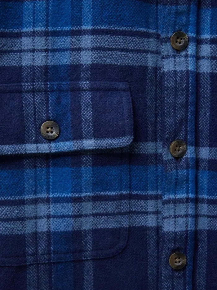 White Stuff SHIRTS Darwen Check Woven Overshirt Dark Navy 8211 Men White Stuff SHIRTS Darwen Check Woven Overshirt Dark Navy 8211 Men