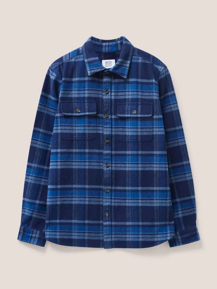 White Stuff SHIRTS Darwen Check Woven Overshirt Dark Navy 8211 Men White Stuff SHIRTS Darwen Check Woven Overshirt Dark Navy 8211 Men