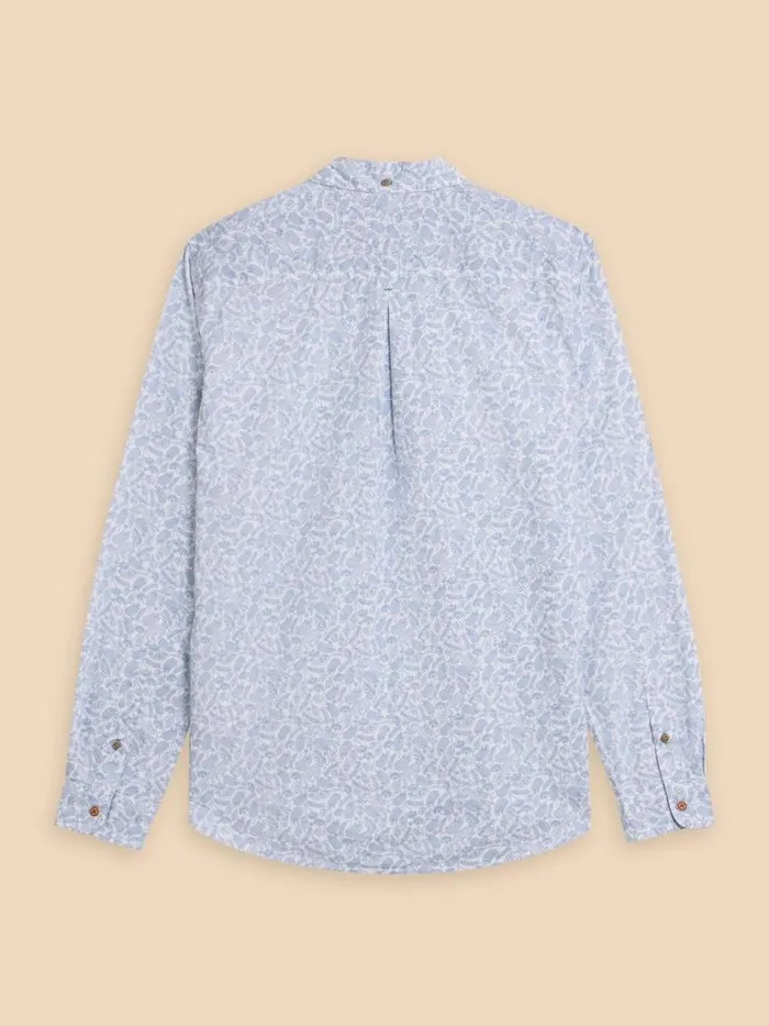 White Stuff SHIRTS Hare Print Cotton Shirt White Multi 8211 Men