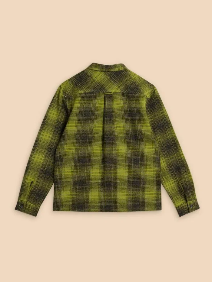 White Stuff SHIRTS HIXTON CHECK OVERSHIRT Bright Green 8211 Men
