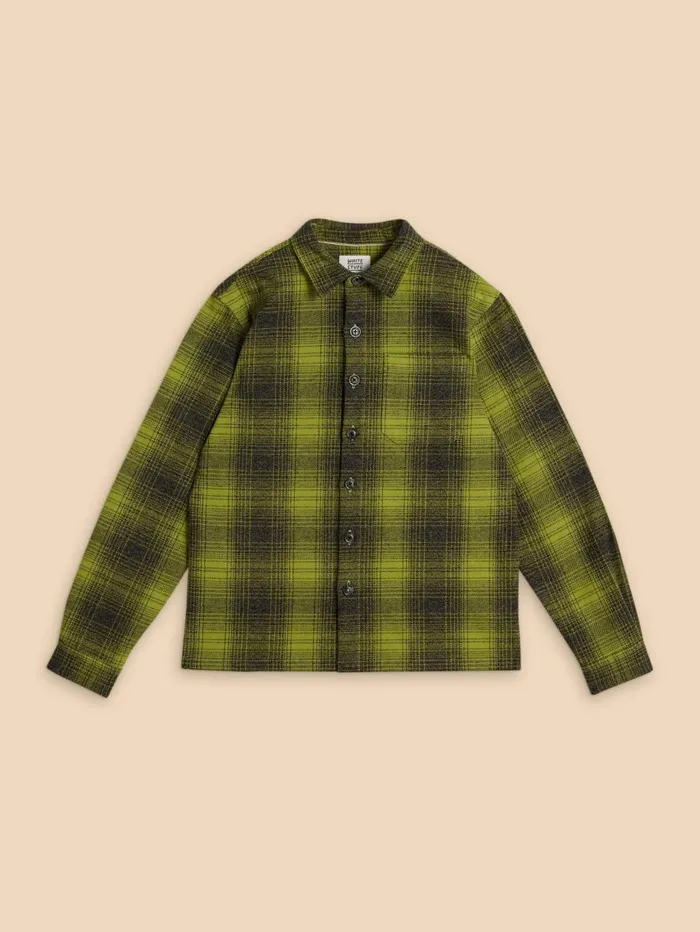 White Stuff SHIRTS HIXTON CHECK OVERSHIRT Bright Green 8211 Men