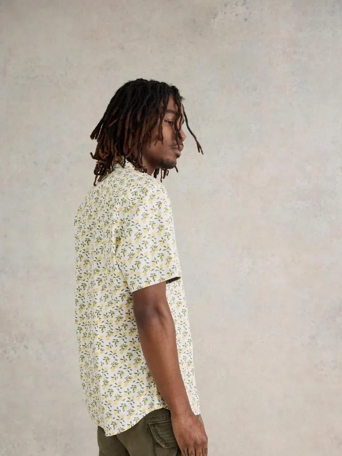 White Stuff SHIRTS Lemon Printed Shirt White Print 8211 Men White Stuff SHIRTS Lemon Printed Shirt White Print 8211 Men