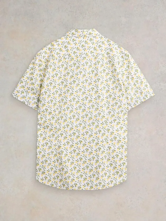 White Stuff SHIRTS Lemon Printed Shirt White Print 8211 Men White Stuff SHIRTS Lemon Printed Shirt White Print 8211 Men