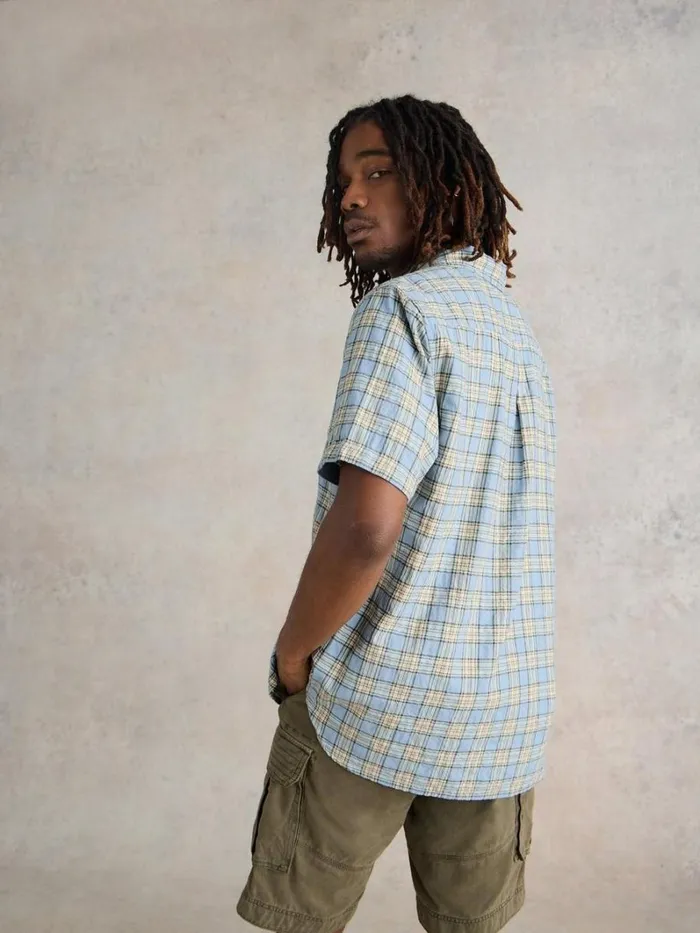 White Stuff SHIRTS Madras Check SS Shirt Blue Multi 8211 Men White Stuff SHIRTS Madras Check SS Shirt Blue Multi 8211 Men