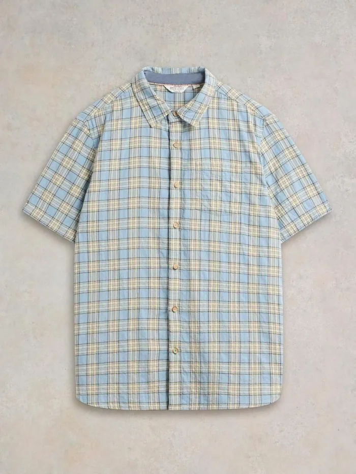 White Stuff SHIRTS Madras Check SS Shirt Blue Multi 8211 Men White Stuff SHIRTS Madras Check SS Shirt Blue Multi 8211 Men