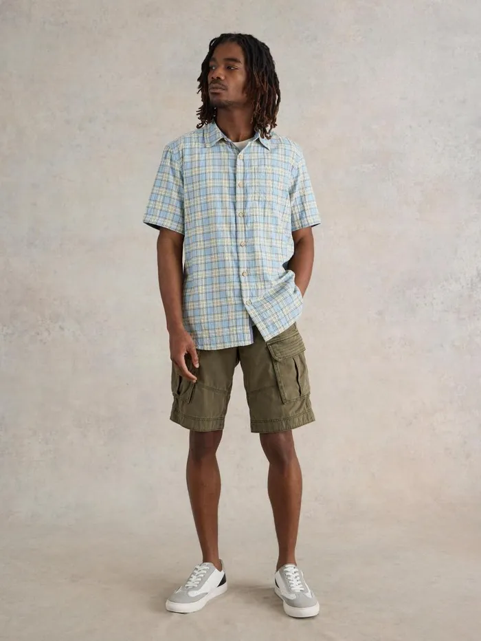 White Stuff SHIRTS Madras Check SS Shirt Blue Multi 8211 Men White Stuff SHIRTS Madras Check SS Shirt Blue Multi 8211 Men