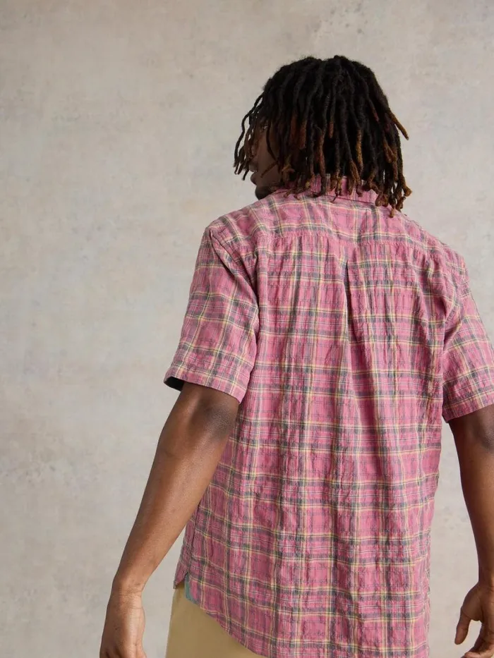 White Stuff SHIRTS Madras Check SS Shirt Pink Multi 8211 Men White Stuff SHIRTS Madras Check SS Shirt Pink Multi 8211 Men