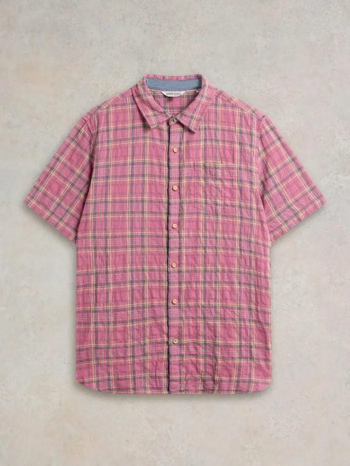 White Stuff SHIRTS Madras Check SS Shirt Pink Multi 8211 Men White Stuff SHIRTS Madras Check SS Shirt Pink Multi 8211 Men