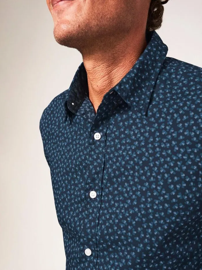 White Stuff SHIRTS Party Geo Printed Shirt Dark Navy 8211 Men