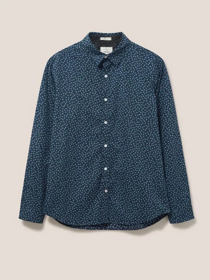White Stuff SHIRTS Party Geo Printed Shirt Dark Navy 8211 Men White Stuff SHIRTS Party Geo Printed Shirt Dark Navy 8211 Men
