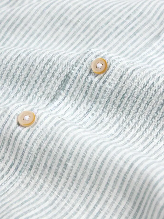 White Stuff SHIRTS Pembroke LS Linen Stripe Shirt Blue Multi 8211 Men White Stuff SHIRTS Pembroke LS Linen Stripe Shirt Blue Multi 8211 Men