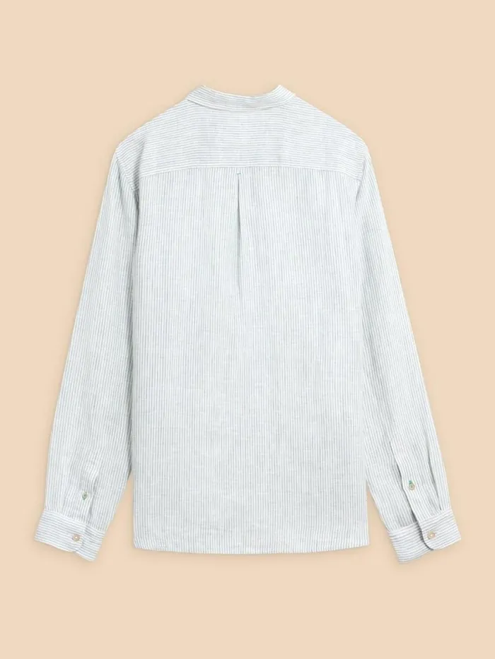 White Stuff SHIRTS Pembroke LS Linen Stripe Shirt Blue Multi 8211 Men White Stuff SHIRTS Pembroke LS Linen Stripe Shirt Blue Multi 8211 Men