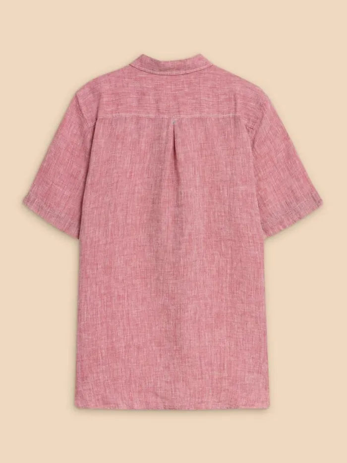 White Stuff SHIRTS Pembroke SS Linen Shirt Mid Red 8211 Men White Stuff SHIRTS Pembroke SS Linen Shirt Mid Red 8211 Men