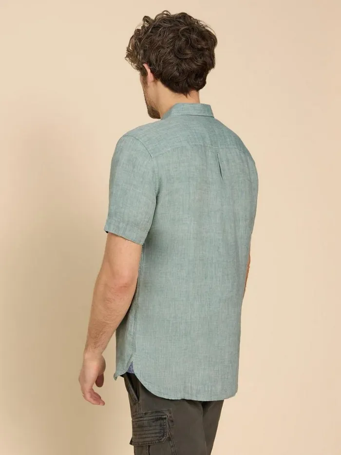 White Stuff SHIRTS Pembroke SS Linen Shirt Mint Green 8211 Men White Stuff SHIRTS Pembroke SS Linen Shirt Mint Green 8211 Men