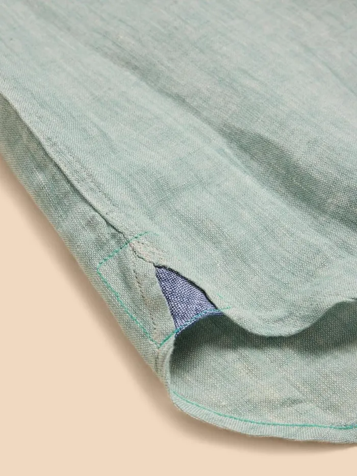 White Stuff SHIRTS Pembroke SS Linen Shirt Mint Green 8211 Men White Stuff SHIRTS Pembroke SS Linen Shirt Mint Green 8211 Men