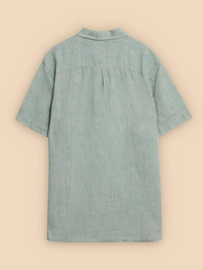 White Stuff SHIRTS Pembroke SS Linen Shirt Mint Green 8211 Men White Stuff SHIRTS Pembroke SS Linen Shirt Mint Green 8211 Men