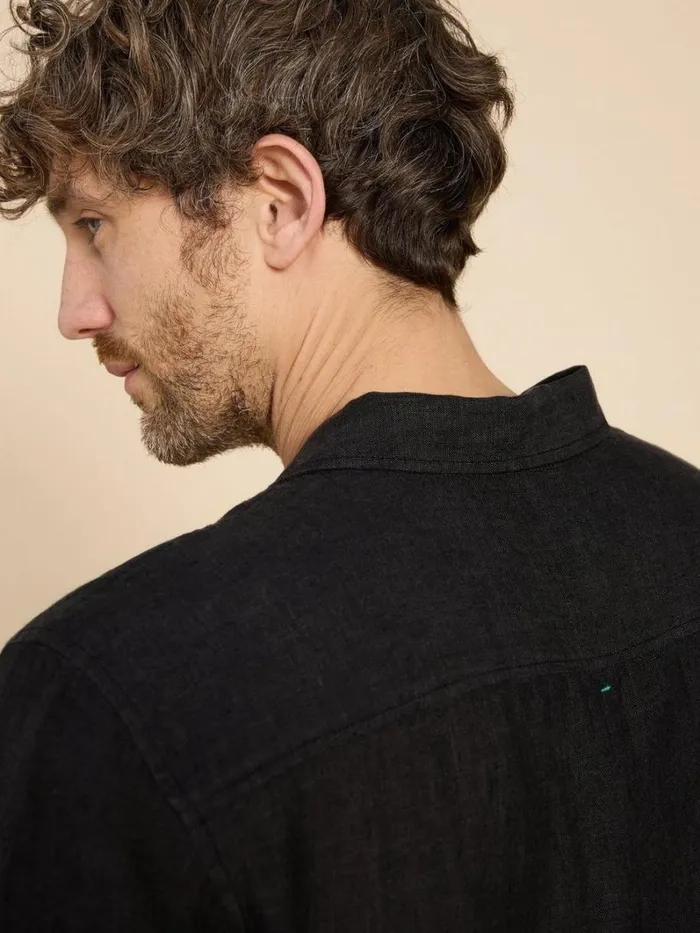 White Stuff SHIRTS Pembroke SS Linen Shirt Pure Black 8211 Men White Stuff SHIRTS Pembroke SS Linen Shirt Pure Black 8211 Men