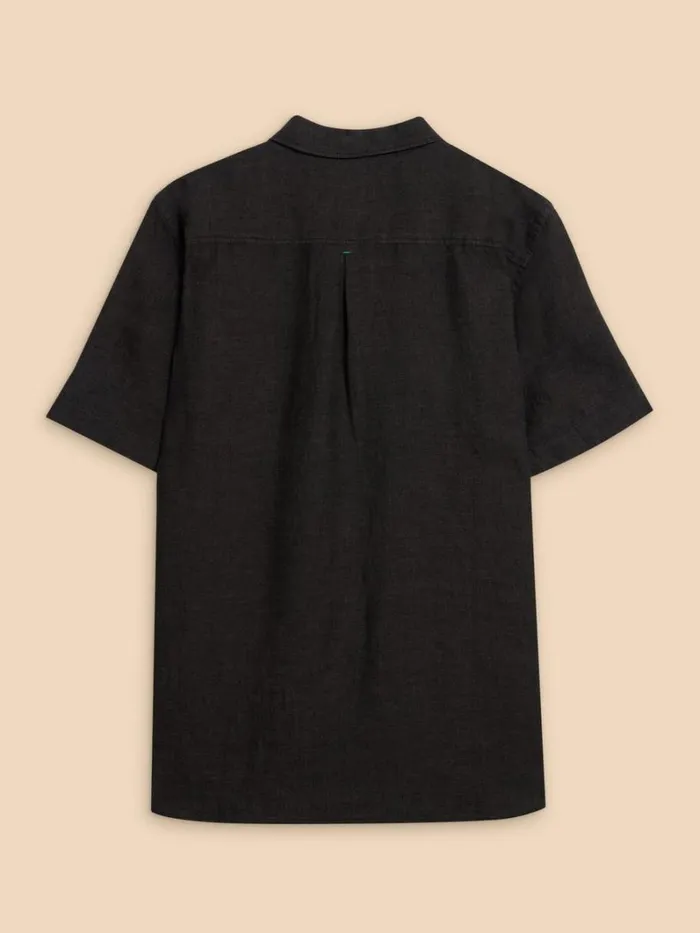 White Stuff SHIRTS Pembroke SS Linen Shirt Pure Black 8211 Men White Stuff SHIRTS Pembroke SS Linen Shirt Pure Black 8211 Men