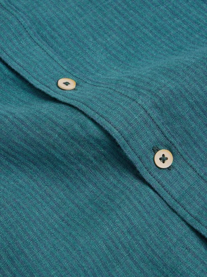 White Stuff SHIRTS Pembroke SS Linen Stripe Shirt Teal Multi 8211 Men White Stuff SHIRTS Pembroke SS Linen Stripe Shirt Teal Multi 8211 Men