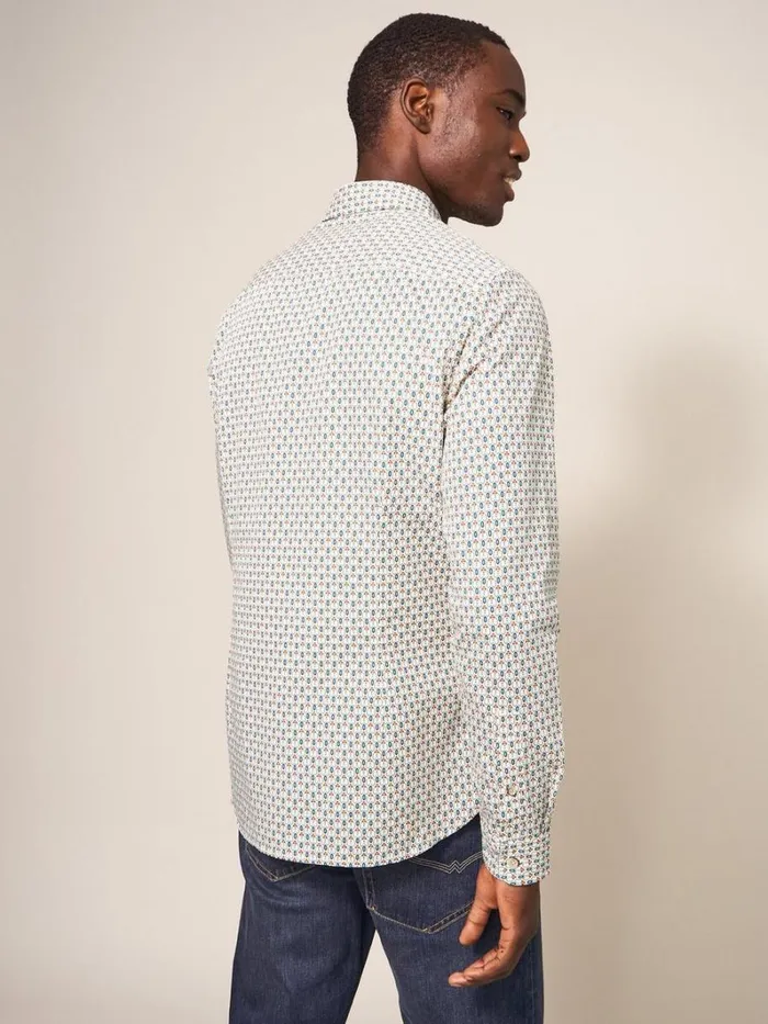 White Stuff SHIRTS Scandi Geo Printed Shirt Natural Multi 8211 Men White Stuff SHIRTS Scandi Geo Printed Shirt Natural Multi 8211 Men