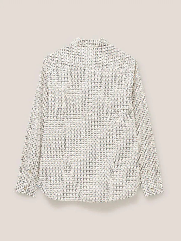 White Stuff SHIRTS Scandi Geo Printed Shirt Natural Multi 8211 Men White Stuff SHIRTS Scandi Geo Printed Shirt Natural Multi 8211 Men